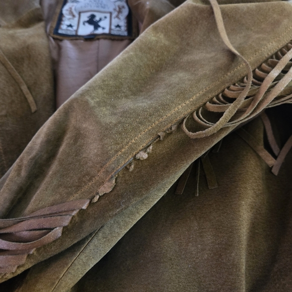 Winlet Western Cowgirl Vintage Fringe Leather Jacket - damaged see pics - Picture 16 of 16